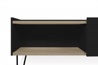 Meuble TV design NINA  Chêne clair et noir 